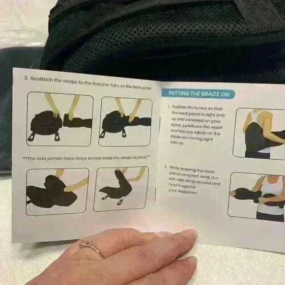 NEW Coretech SUP2026BLK 637 Lumber Brace Lot#10010 fits S-4XL - Picture 3 of 9